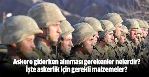 Asker Giderken Alınması Gerekenler: Detaylı Liste